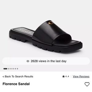 Coach black slides brand new beautiful & comfortable